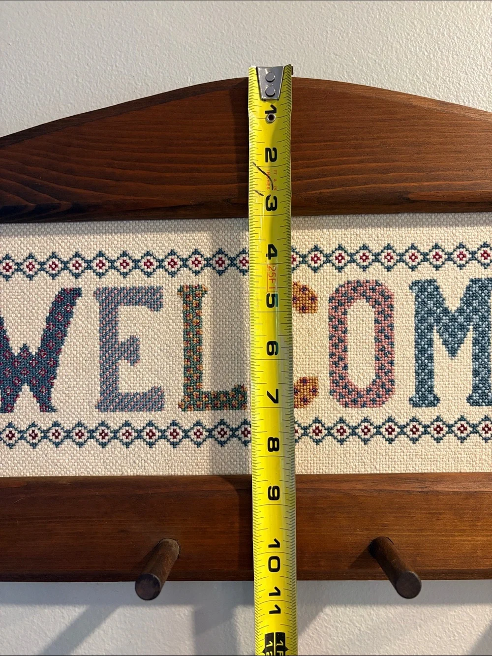 Wood-Framed Cross-Stitch 